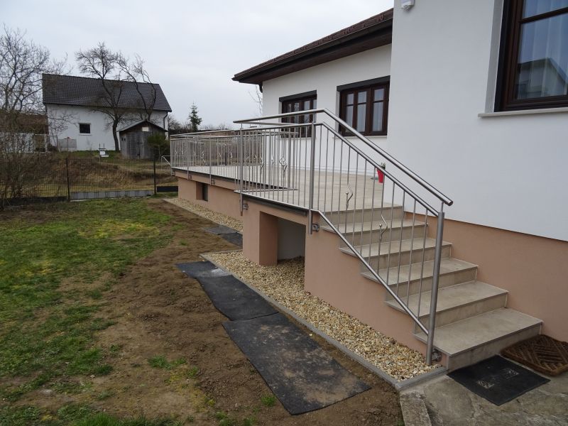 Zábradlí s tyčkami