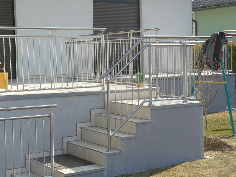 Zábradlí s tyčkami