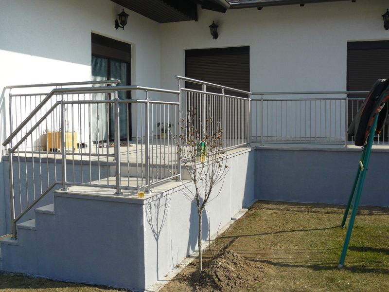 Zábradlí s tyčkami