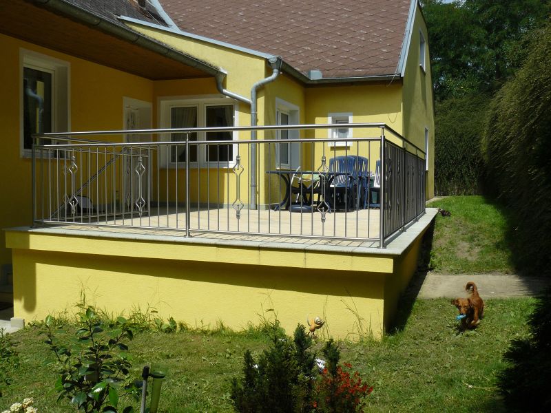 Zábradlí s tyčkami