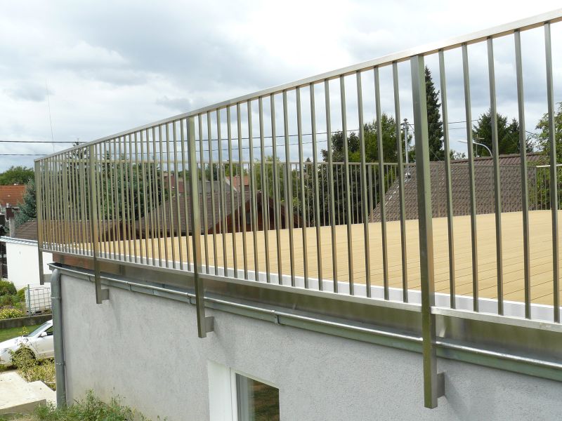 Zábradlí s tyčkami