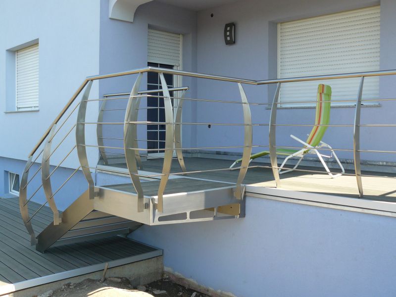 Zábradlí s tyčkami