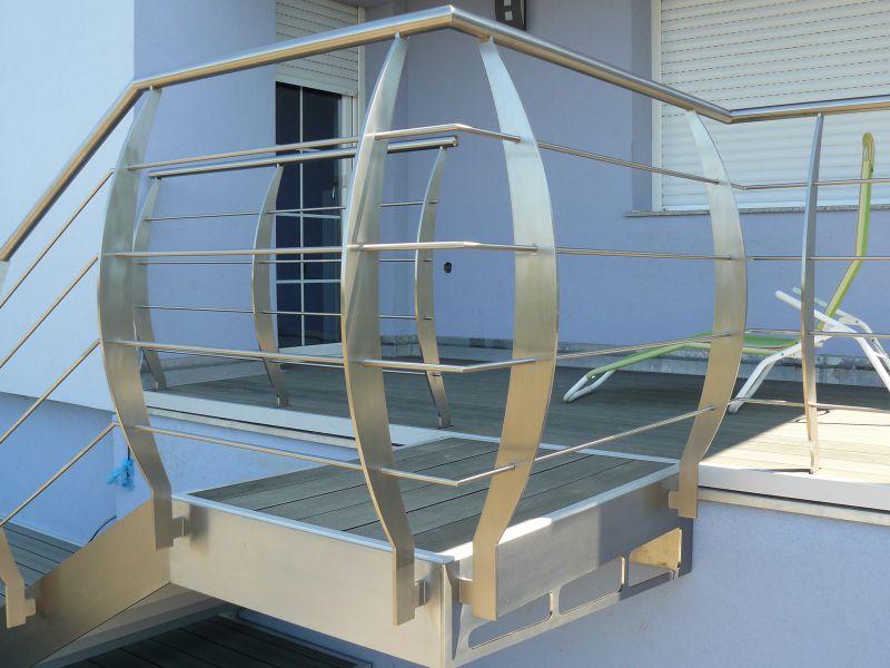 Zábradlí s tyčkami