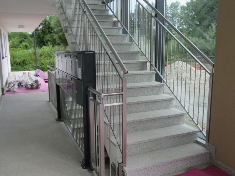 Zábradlí s tyčkami